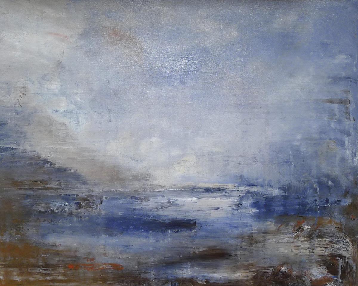 James Tatum Paintings - River Exe Estuary from Starcross - White Space Art