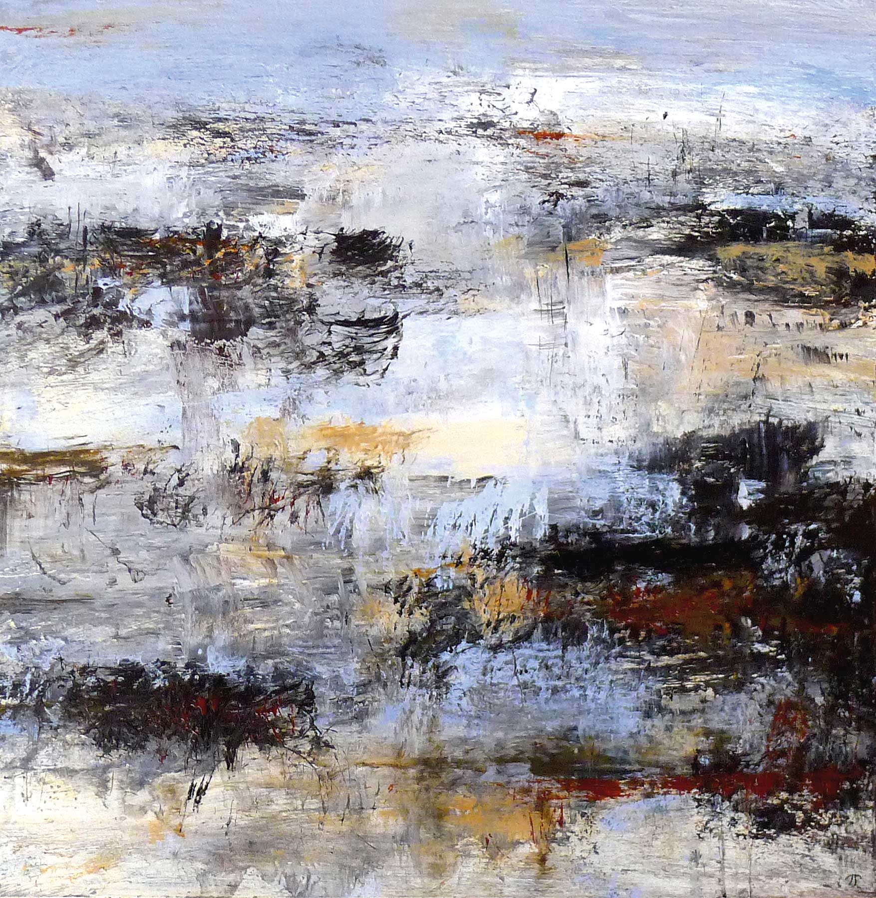 James Tatum Paintings - Low Tide, Exe Estuary, Topsham - White Space Art