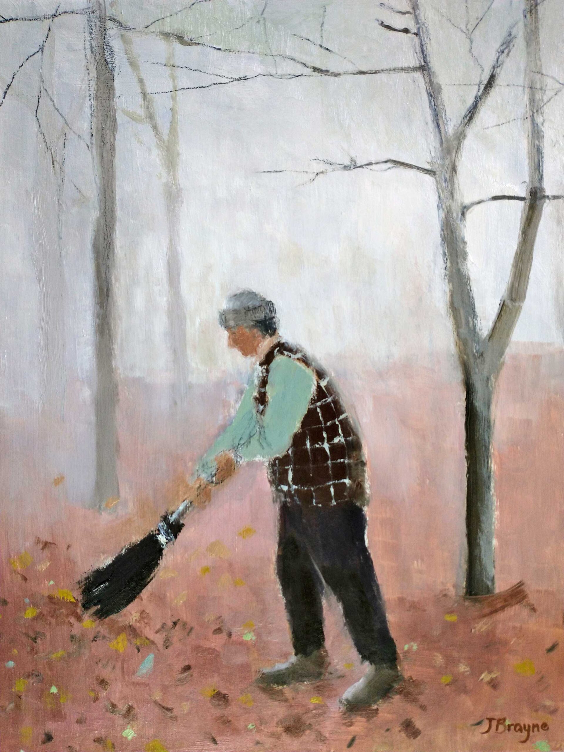 jane-brayne-paintings-sweeping-leaves-white-space-art