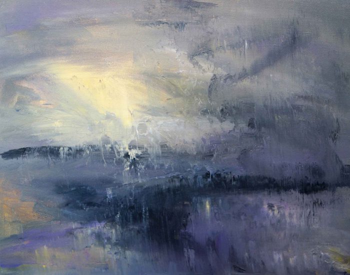 James Tatum Paintings - High Moorland After the Rain - White Space Art