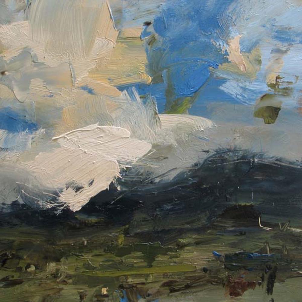 Louise Balaam Paintings | Bright Clouds, Highlands | White Space Art